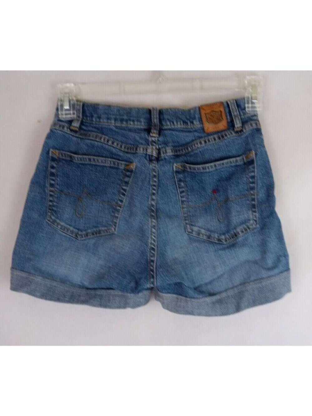 Jag Jeans Distressed Embroidered Denim Booty Jean Shorts Size 6 Inseam 3"